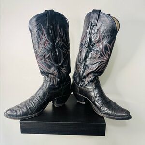 Vintage Leather Cowboy Boots